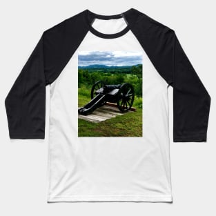 Scenic Saratoga Battlefield Baseball T-Shirt